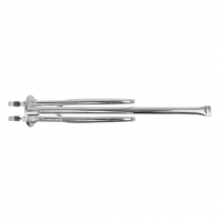 ТЭН 1,5кВт (1500Вт) RCF для водонагревателя Ariston, Thermex ERS/ESS , под анод М6, Silver, трубка под термостат D10мм, 20460S