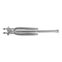 ТЭН 1,5кВт (1500Вт) RCF для водонагревателя Ariston, Thermex ERS/ESS , под анод М6, Silver, трубка под термостат D10мм, 20460S