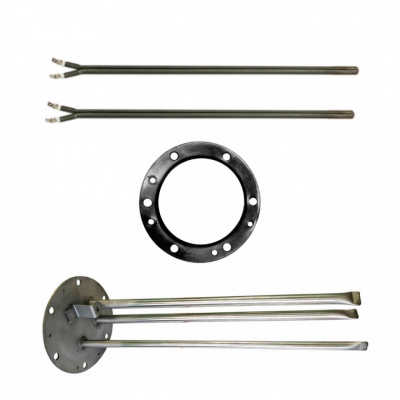 Комплект сухой ТЭН 1,6кВт (800Вт и 800Вт) для AEG, Electrolux EWH SL, Slim, Digital  + фланец + прокладка, 482979F1600W