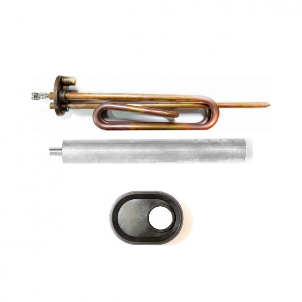 Комплект ТЭН 2,5кВт (2500Вт) RCA для водонагревателя Ariston + прокладка+ анод, 3401364K