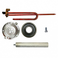 Комплект ТЭН 1,5кВт (1500Вт) RCF для водонагревателя Ariston + фланец + анод + прокладка + винт, 201790F1