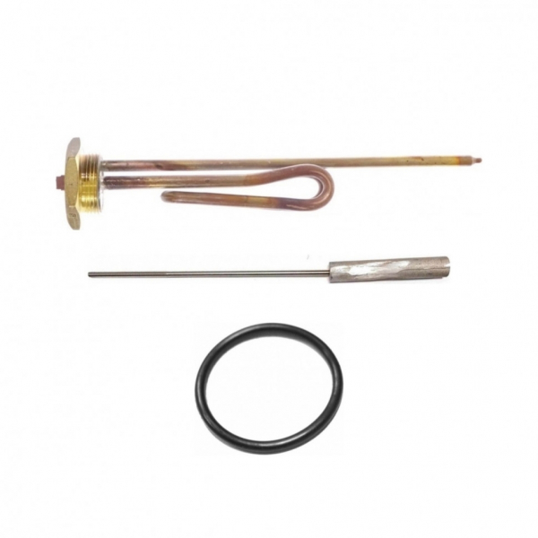 Комплект ТЭН 2кВт (2000Вт) RCT резьбовой 42мм для Ariston, De Luxe, Real, Thermex + прокладка + анод, R182251K