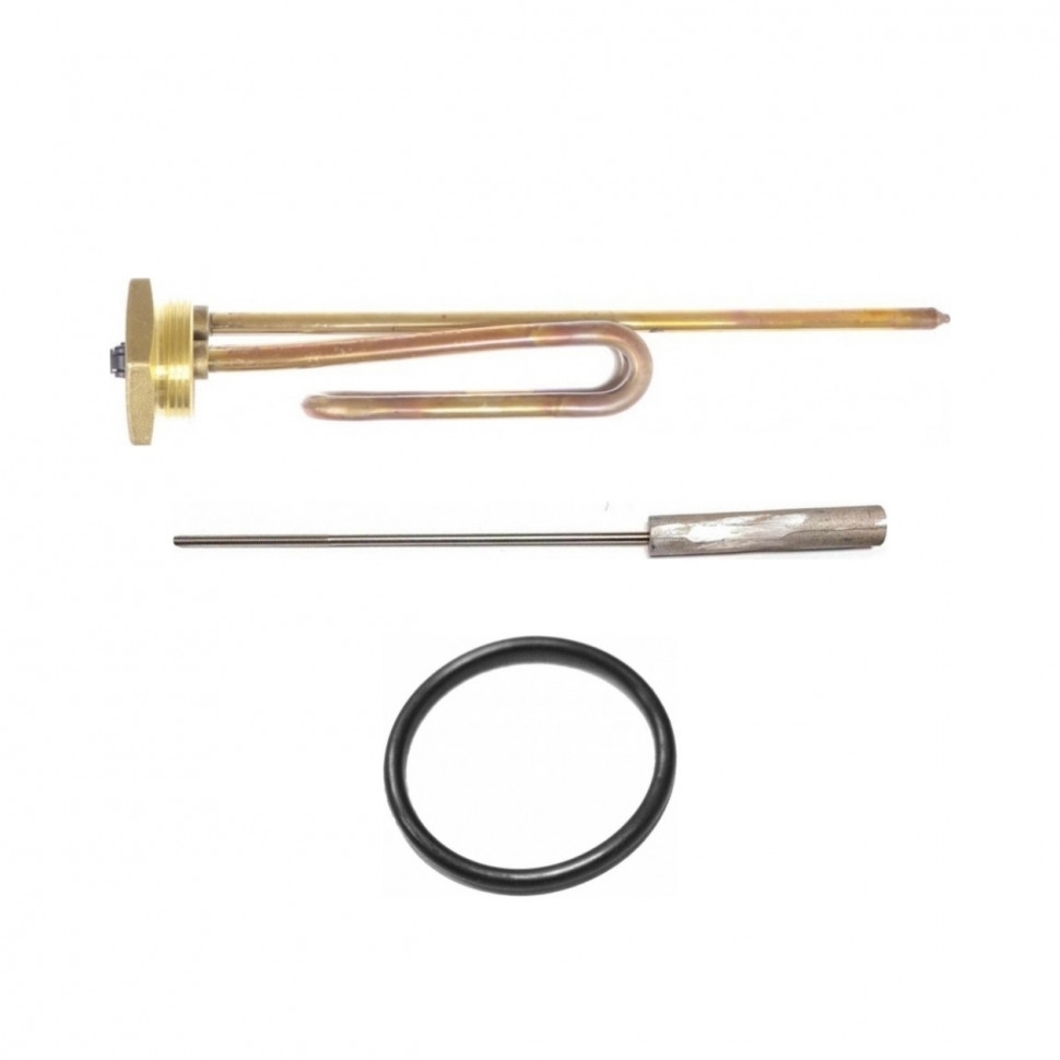 Комплект ТЭН 1,2кВт (1200Вт) RCT резьбовой 42мм для Ariston, De Luxe, Real, Thermex + прокладка + анод, 182295K Комплект ТЭН 1,2кВт (1200Вт) RCT резьбовой 42мм для Ariston, De Luxe, Real, Thermex + прокладка + анод, 182295K