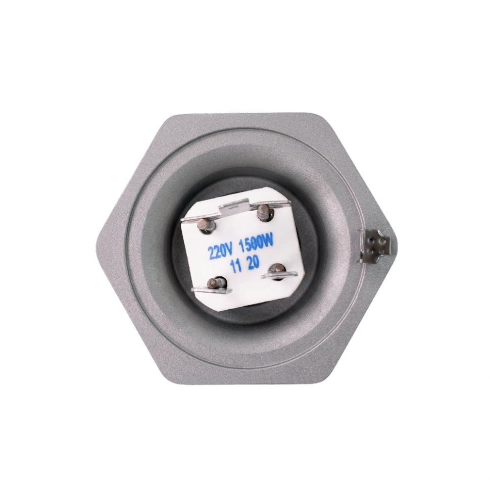 ТЭН для масляного радиатора (батареи) 1,5 кВт (600+900), черн, D42, клеммы под разъем, G1 1/4", L240мм, 220V, Р15М