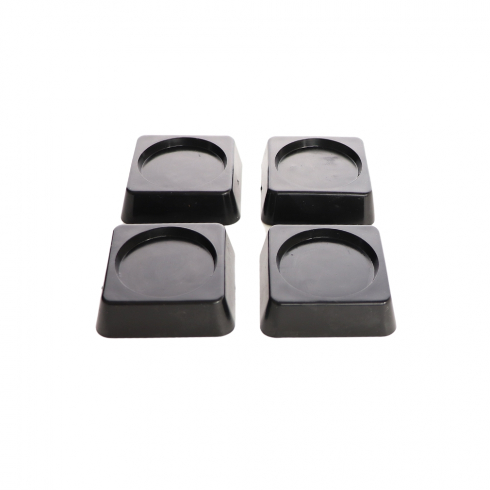 Антивибрационные подставки ИТАТЭН, 60х60х18мм, черные, квадратные, 4 шт, 20537 Антивибрационные подставки ИТАТЭН, 60х60х18мм, черные, квадратные, 4 шт, 20537