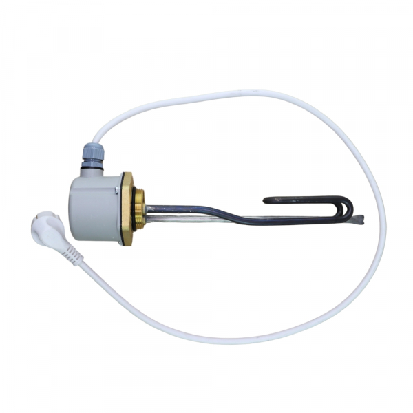 Комплект ТЭН 1,5кВт (1500Вт) RCT резьбовой G1 1/2"+ термостат, индикаторная лампа, крышка, сетевой шнур, 3401960