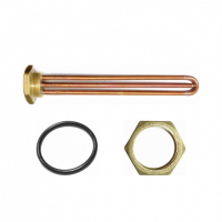 Комплект ТЭН 1,5кВт (1500Вт) RDT, резьбовой 42мм для Ariston, De Luxe, Real, Thermex, под анод М6 + прокладка + контргайка, 30291K Комплект ТЭН 1,5кВт (1500Вт) RDT, резьбовой 42мм для Ariston, De Luxe, Real, Thermex, под анод М6 + прокладка + контргайка, 30291K