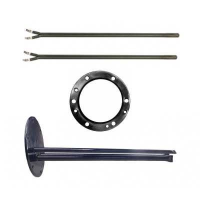 Комплект сухой ТЭН 2кВт (1000Вт и 1000Вт) для AEG, Electrolux EWH SL, Slim, Digital  + фланец + прокладка, 482979F2000W