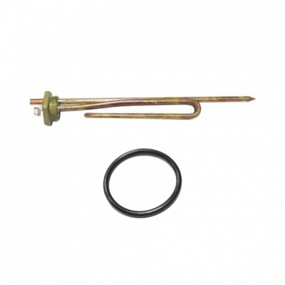 Комплект ТЭН 1,6кВт (1600Вт) RCT, резьбовой 42мм для Bosch, Real, Gorenje, трубка под термостат D10 + прокладка, 282408K